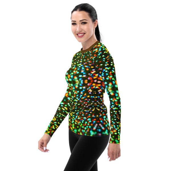 B07 Women's Rash Guard Light Dots - Image 3