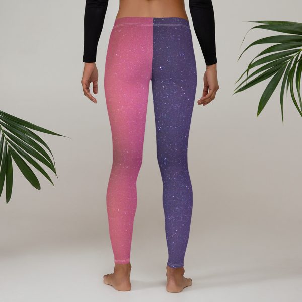 U09 Leggings Purple Galaxy - Image 6