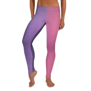 U09 Leggings Purple Galaxy