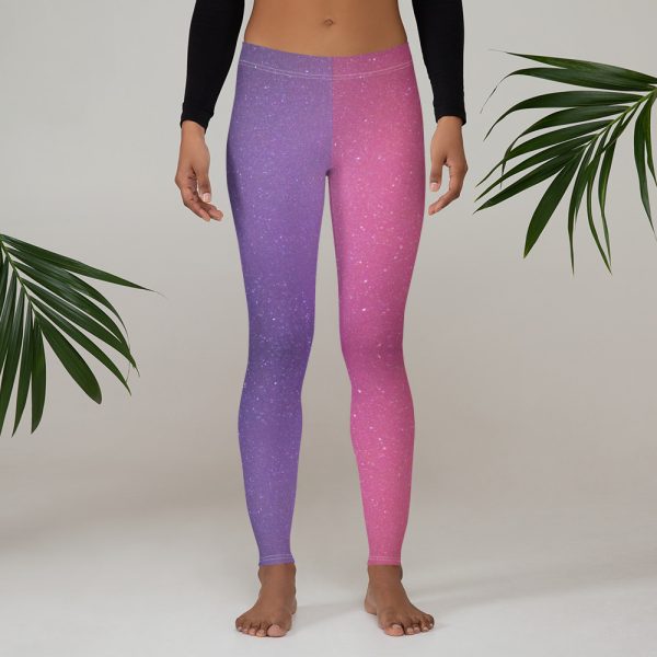 U09 Leggings Purple Galaxy - Image 7