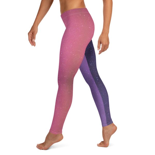 U09 Leggings Purple Galaxy - Image 10